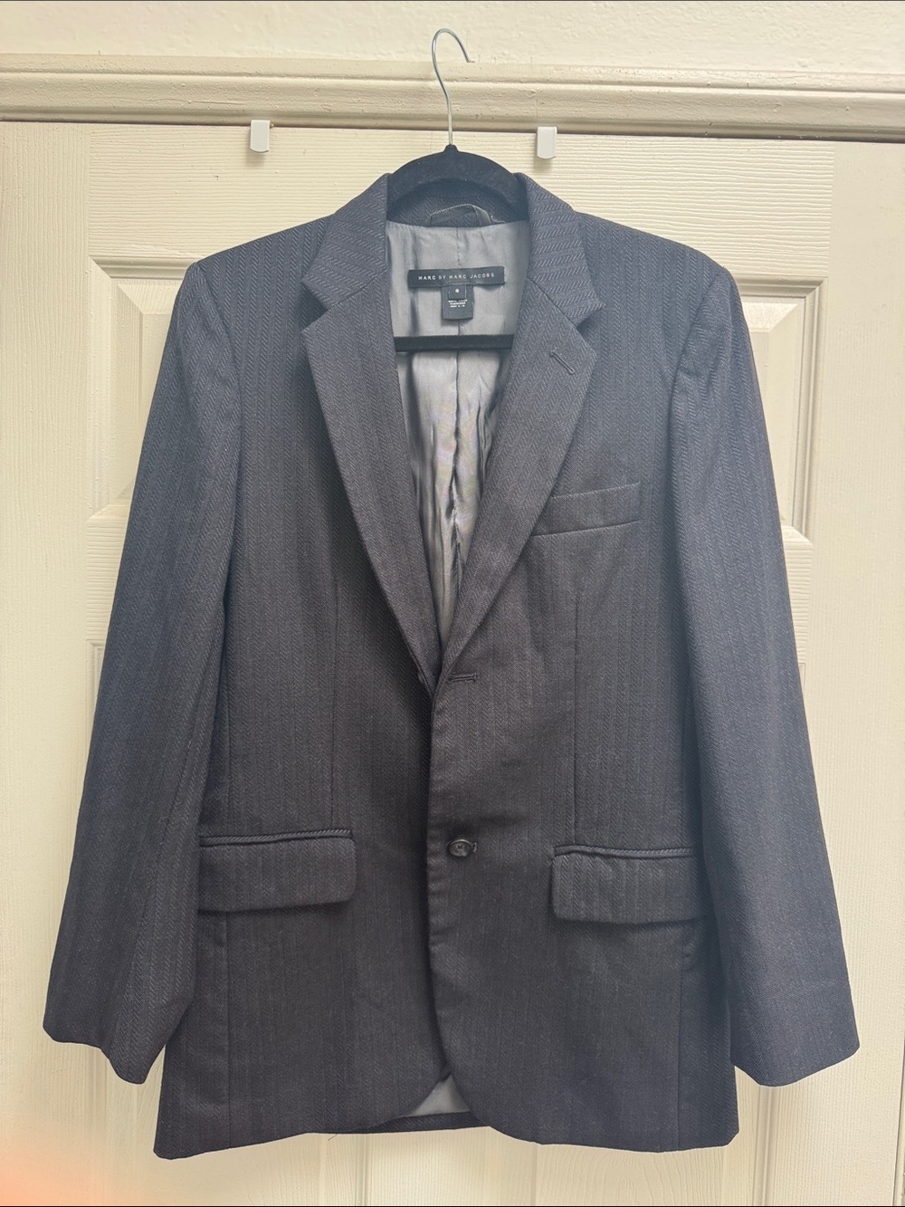 Marc by Marc Jacob’s Men's Navy Striped Blazer